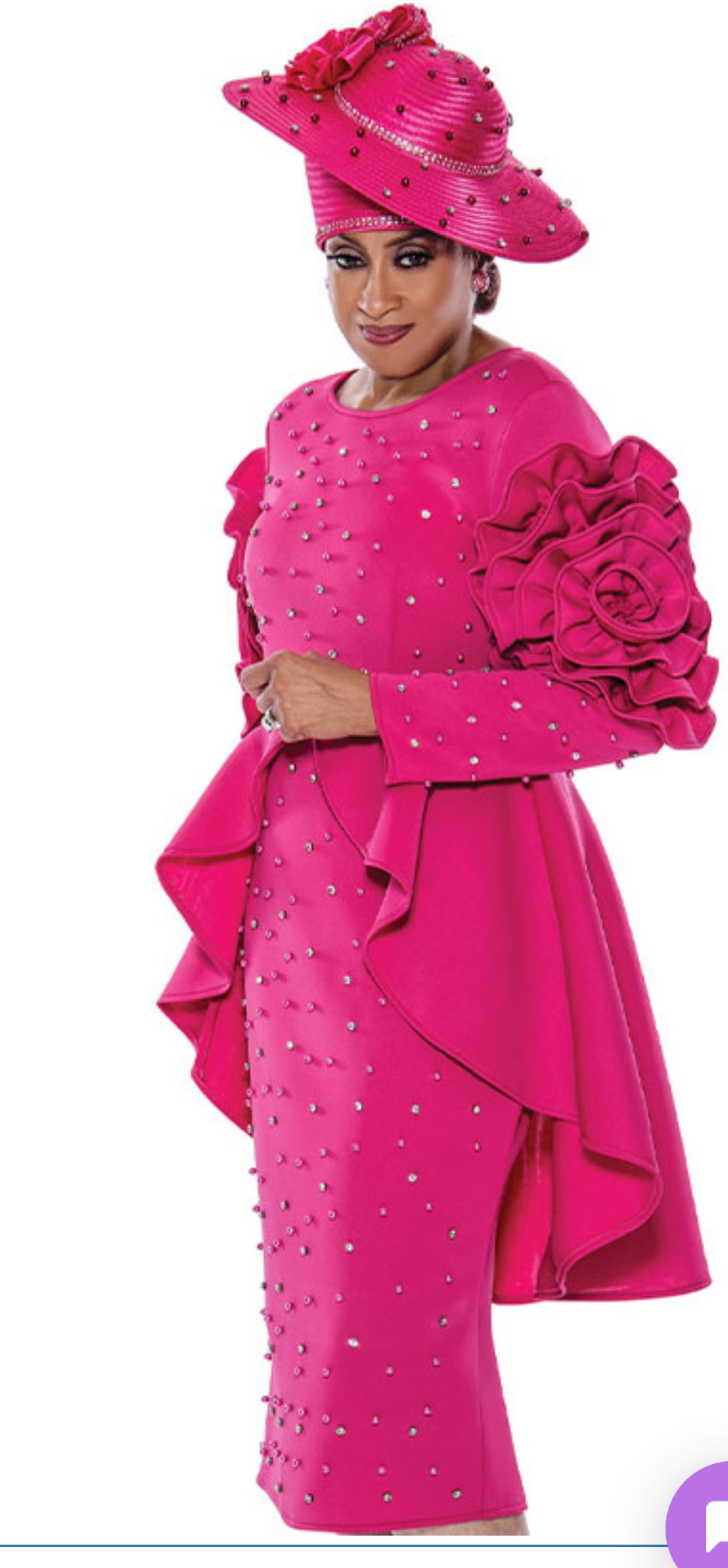 Dorinda Clark Cole- Rose Collection Hot pink style Dcc711