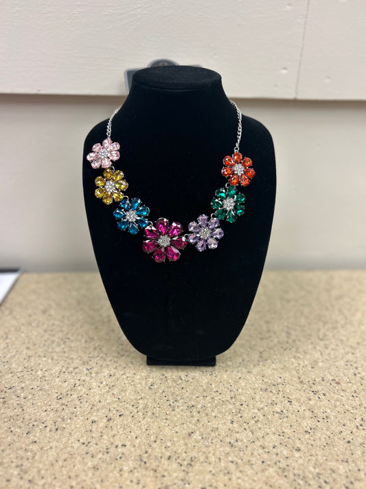 Multicolor Flower Zi Collection Necklace Set