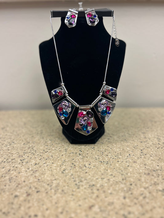 Multicolor Zi Collection Necklace Set