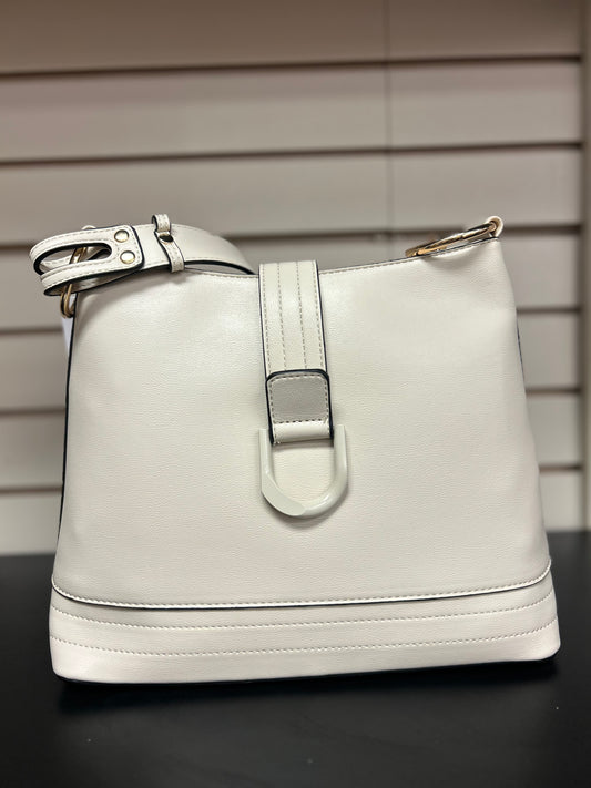 White Satchel Style Handbag