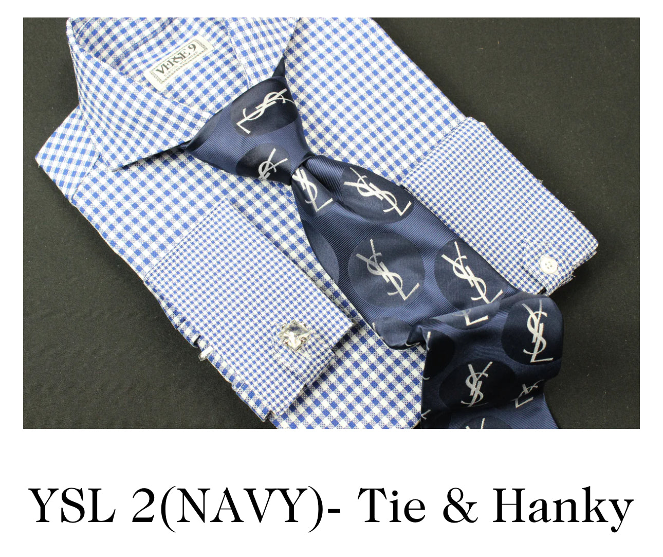 YSL Inspired Tie & Hanky Set (SHIRT NOT INCLUDED)