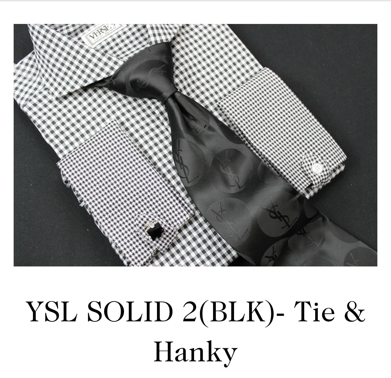 YSL Inspired Tie & Hanky Set (SHIRT NOT INCLUDED)